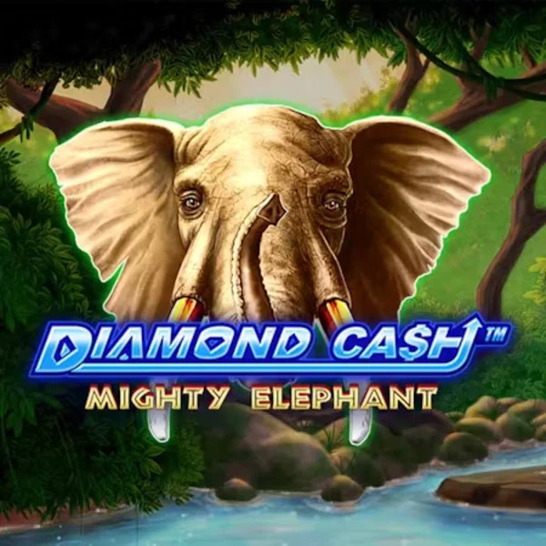 Diamond Cash Mighty Elephant slot logo by Greentube at SlotsGem Casino