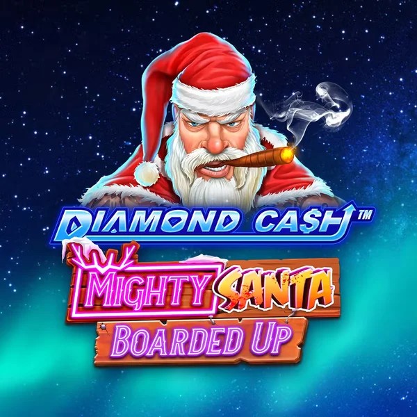 Diamond Cash Mighty Santa Boarded Up online game logo by Greentube on slotsgem-it.it