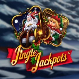 Jingle Jackpots online game logo by Dragon Gaming on slotsgem-it.it